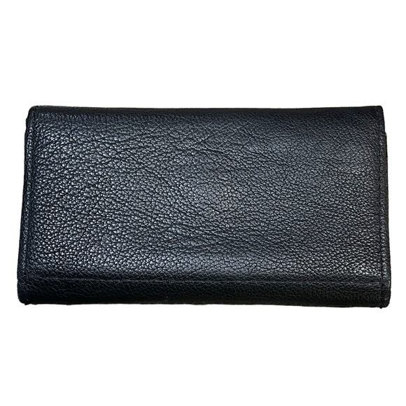 Black leather Harley Davidson TriFold wallet - Picture 2 of 5